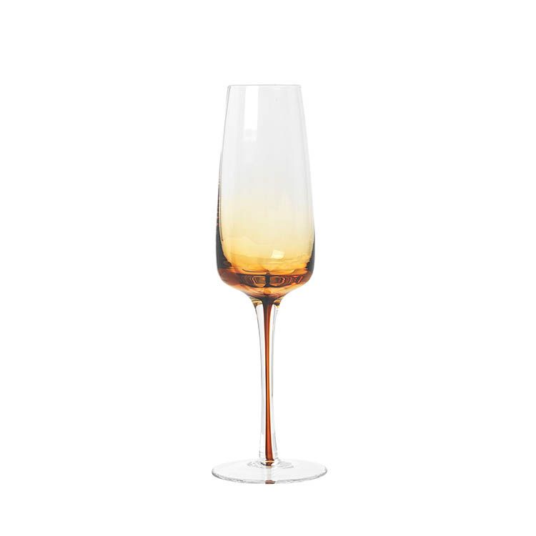 AMBER Champagne Glass Caramel