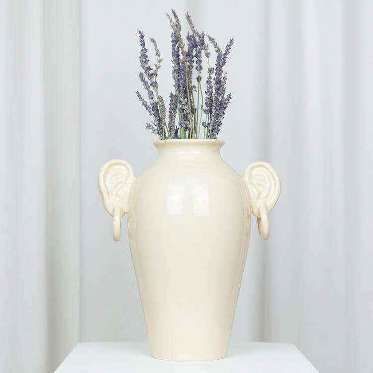 Ears Vase Beige-2