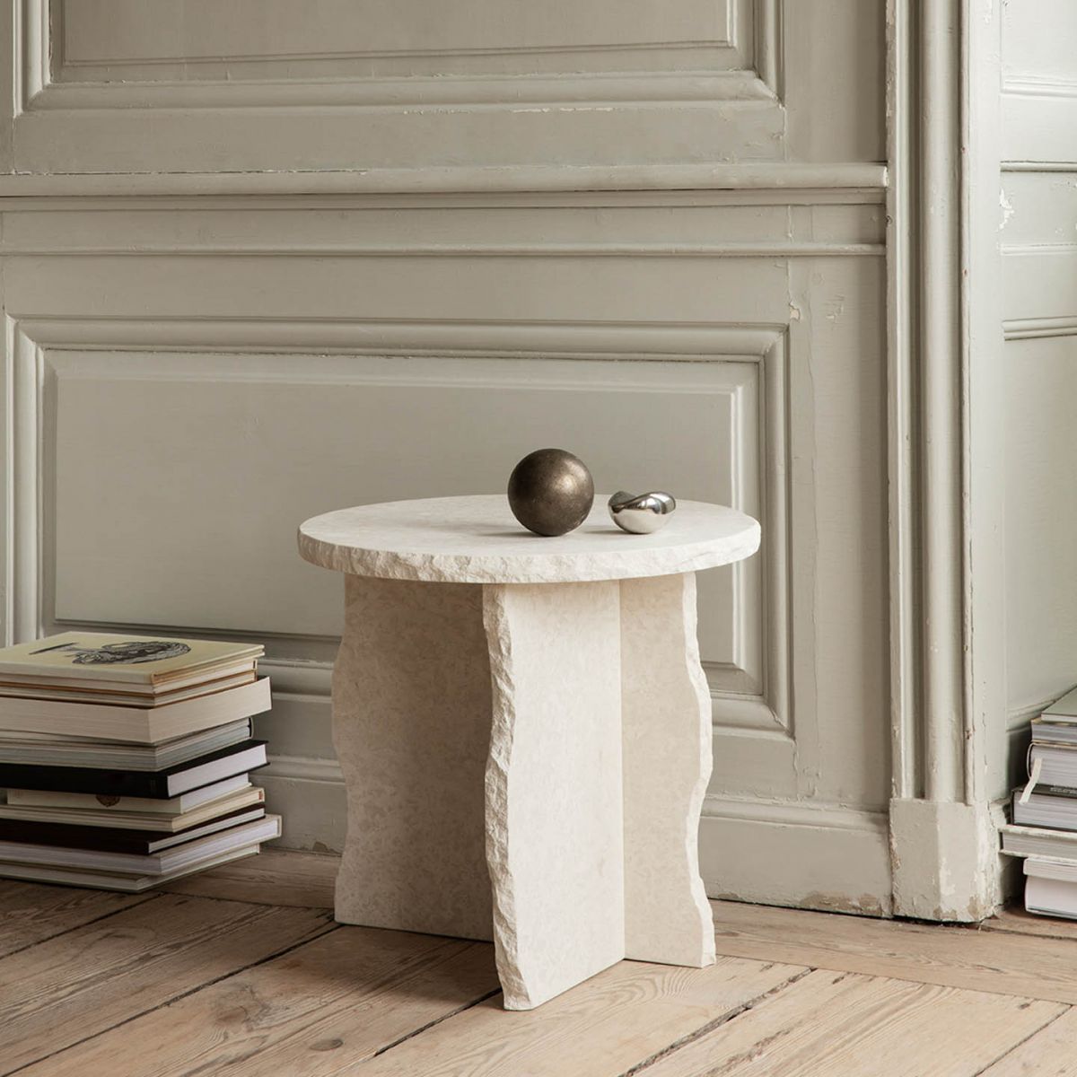 Mineral Sculptural Table - Bianco Curia-2
