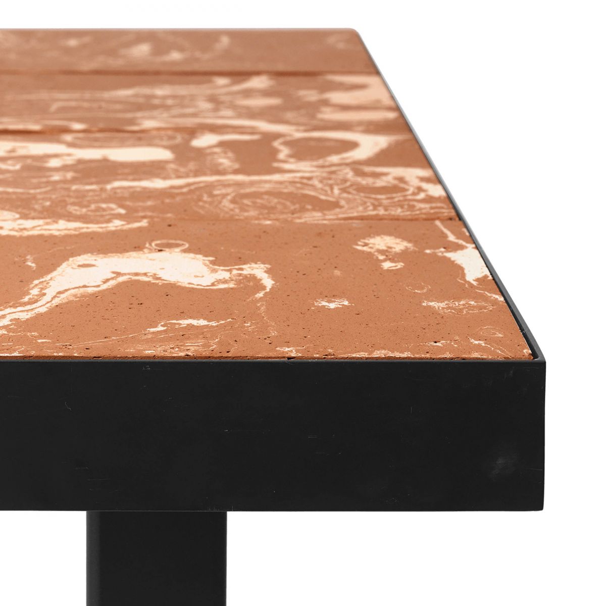 Flod Dining Table - Terracotta/Black-3