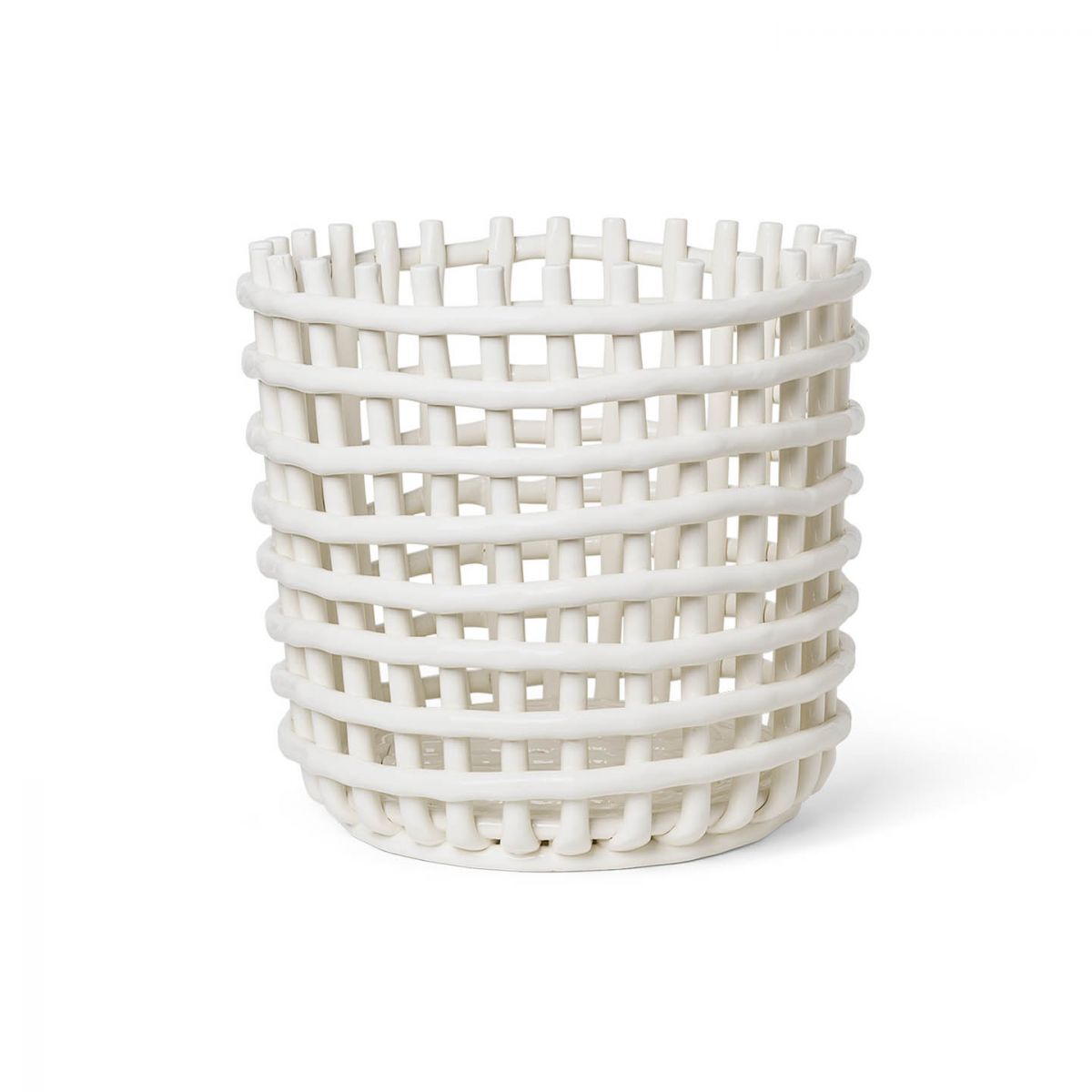 Ceramic Basket - XL - Off-White