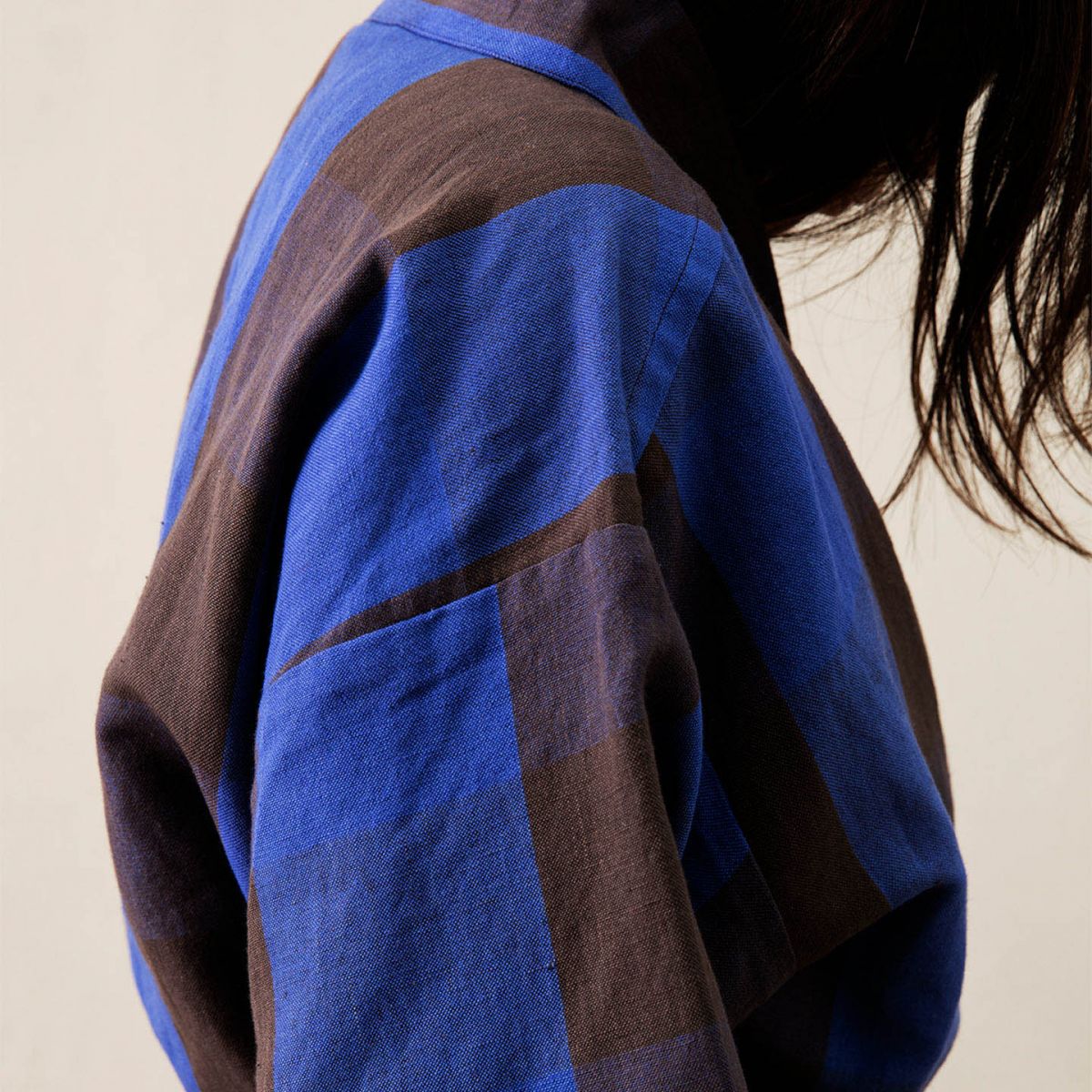Field Robe - Chocolate/Bright Blue-4