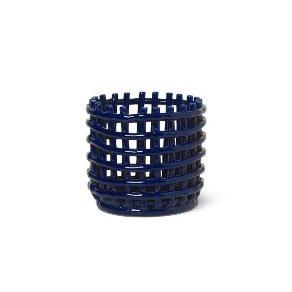 Ceramic Basket - Small - Blue