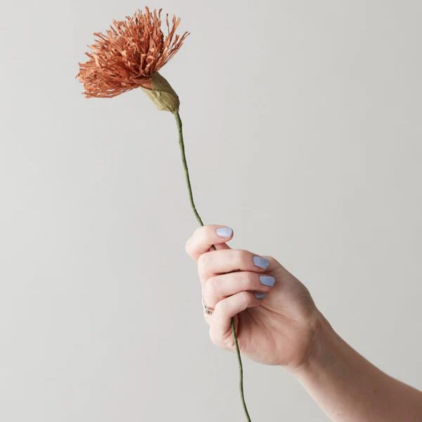 Paper Flower Chrysanthemum - Dark Ochre