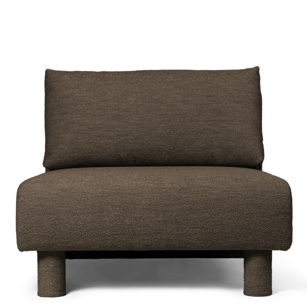 Dase Sofa Center Soft Boucle - Dark Brown