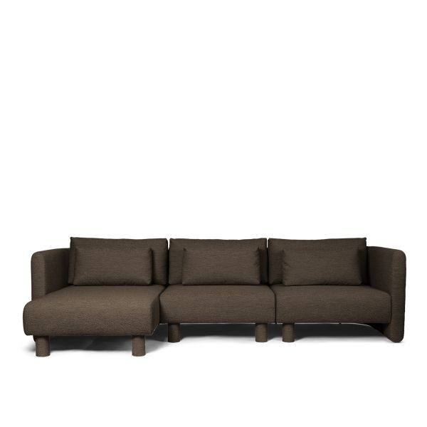 Dase Sofa Center Soft Boucle - Dark Brown