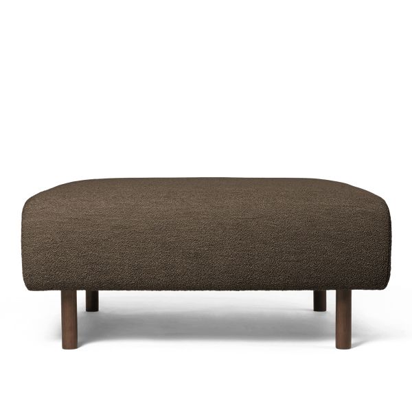 Dase Ottoman Soft Boucle - Dark Brown