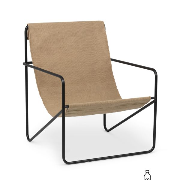 Desert Lounge Chair-Black/Sand