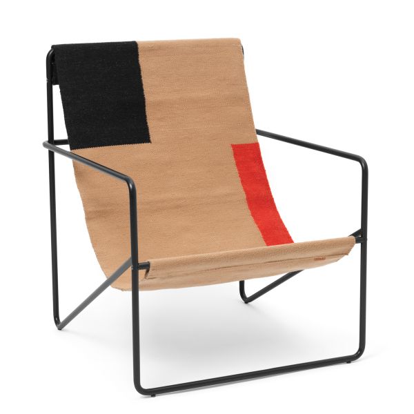 Desert Lounge Chair-Black/Block