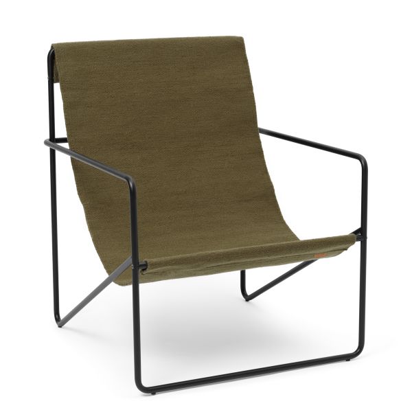 Desert Lounge Chair-Black/Olive