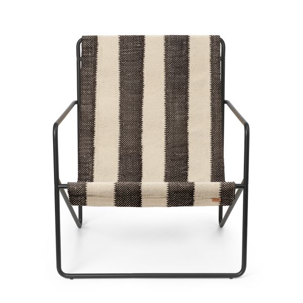 Desert Lounge Chair-Black/Off-white/Chocolate