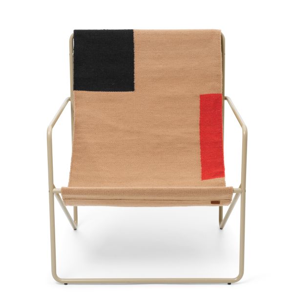 Desert Lounge Chair-Cashmere/Block