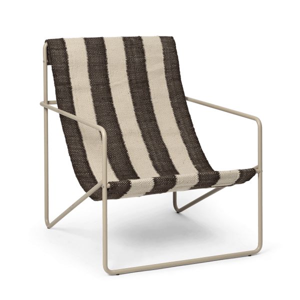 Desert Lounge Chair-Cashmere/Off-white/Chocolate