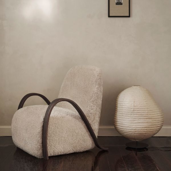 Buur Lounge Chair - Sheepskin-Moonlight