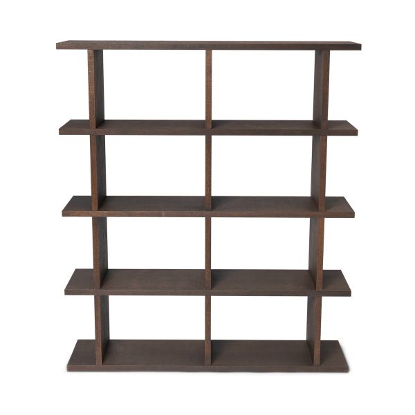 Kona Bookcase - 2x4-Dark Stained Oak