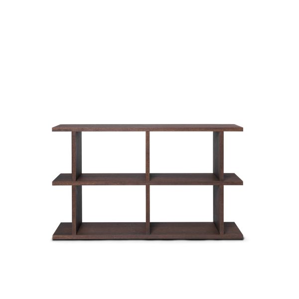 Kona Bookcase - 2x2-Dark Stained Oak