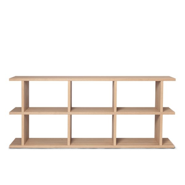 Kona Bookcase - 3x2-Natural Oak Veneer