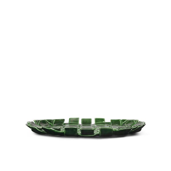 Plait Platter - Emerald Green