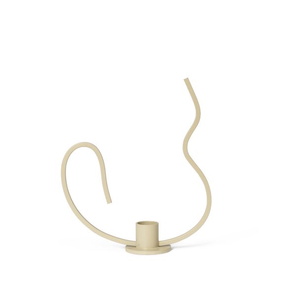 Valse Candle Holder - Low - Cashmere