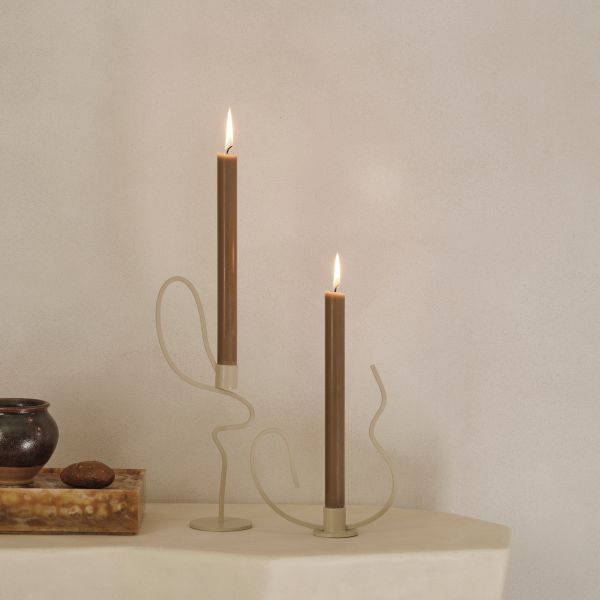 Valse Candle Holder - Low - Cashmere