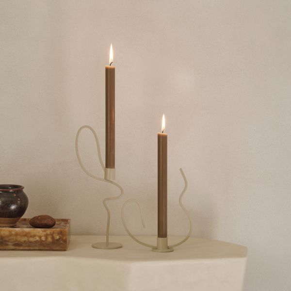 Valse Candle Holder - Tall - Cashmere