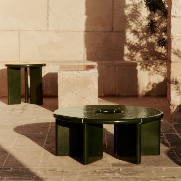 Deya Coffee Table - Dark Green