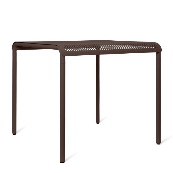 Dapple Dining Table - 80 x 80 - Dark Chocolate