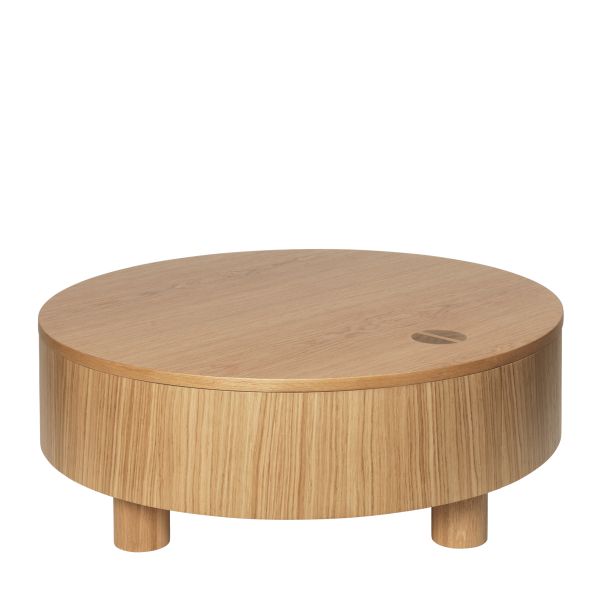 Olles Storage Table - O80 - Natural Oak Veneer