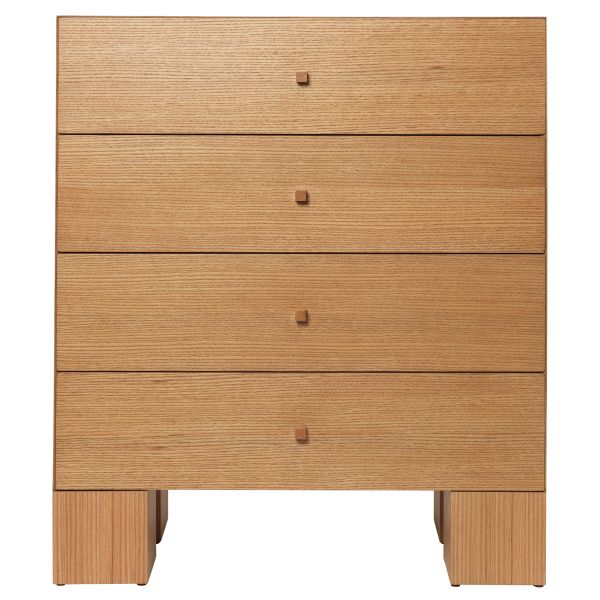 Kuben Drawers - 1x4 - Natural Oak Veneer