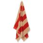 Alee Bath Towel - Light Camel/Red-thumb