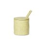 Flow Jar with spoon - Yellow Speckle-thumb