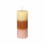 Rainbow Pillar candle  Tequila Sunrise-thumb