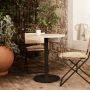 Mineral Cafe Table - Bianco Curia/Black-thumb-2